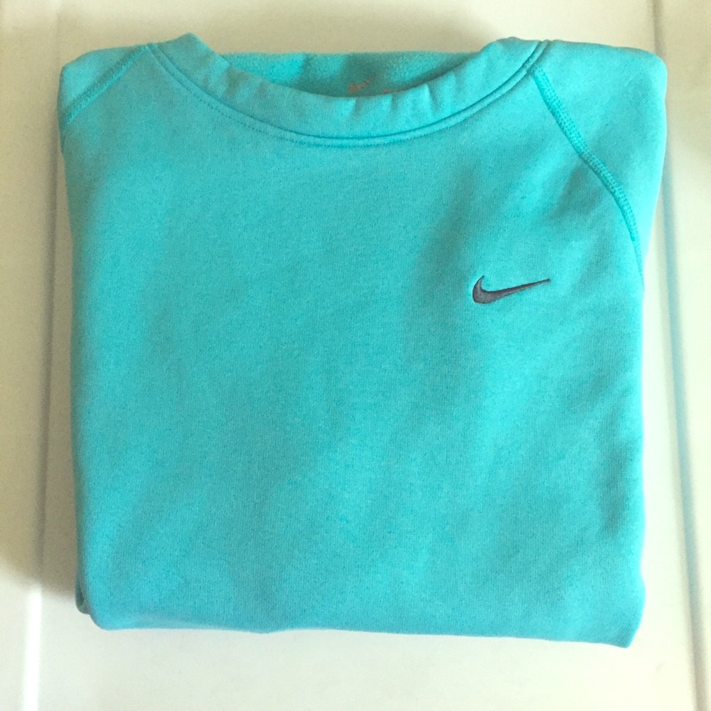 bright blue nike sweatshirt